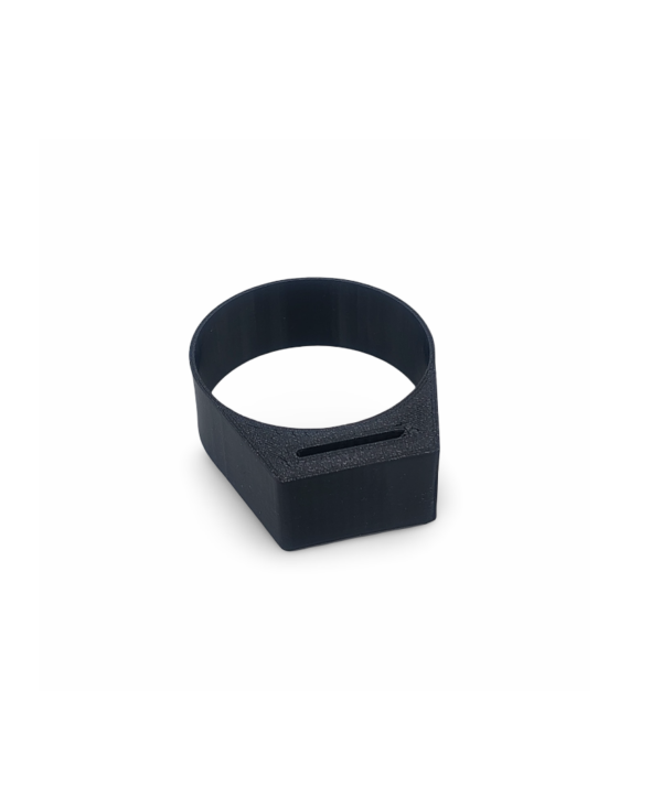 Honda-Breather-Separator-Band-17366435000-Left Left side view of the 3D printed Honda breather separator band replica (17366-435-000) showing the flexible TPU profile and strap thickness for secure mounting.