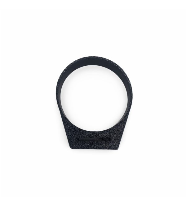Honda-Breather-Separator-Band-17366435000-Top Top view of 3D printed Honda breather separator band replica (17366-435-000) for XL600R and NX650, made from flexible black TPU.