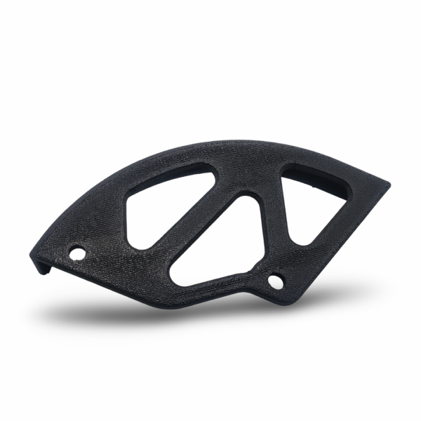 Front view of the alternative Rear Brake Guard for Honda XRV750 and Honda NX650 with part number 43330-MN9-000