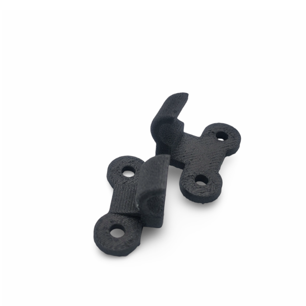 Side view of the replacement Rear Brake Line Guide compatible with Honda motorcycle with part number 43468-KS6-700