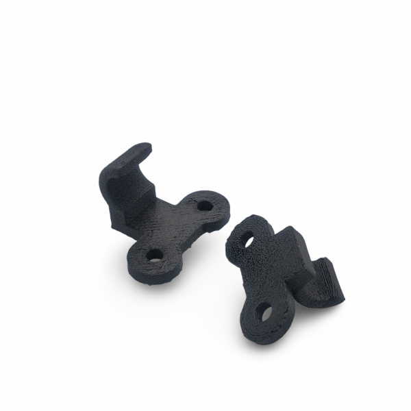 Spaced view of the replacement Rear Brake Line Guide compatible with Honda motorcycle with part number 43468-KS6-700