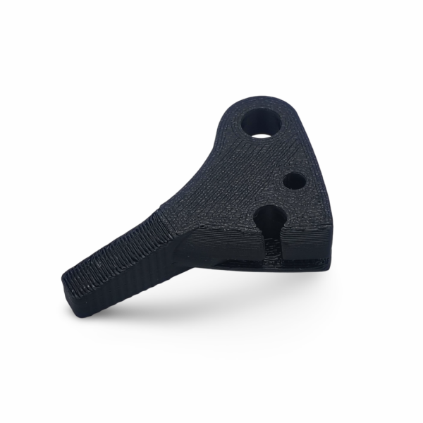 Bottom left view of the replacement Choke Lever for Honda Transalp with part number 17961-MG2-000