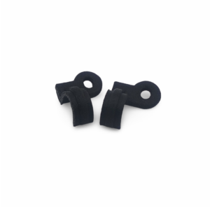 Front view of the Honda Rear Brake Line Clip for the XR600R and VTR100F with partnumber 43468-KAE-000.