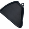 Back view of the 3D printed Honda CB400F left side cover (83700-377-000) showing the reinforced mounting tabs and UV-resistant ASA structural interior for 1975–1977 models.