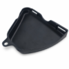 Internal top view of the 3D printed Honda CB400F left side cover (83700377000) showing the reinforced ASA structural ribs and upper mounting tab detail.