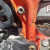honda-xl250r-lower-chain-slider-installed-customer-photo Customer photo of a installed lower chain slider replacement 52155-KB7-000 mounted on Honda XL250R swingarm
