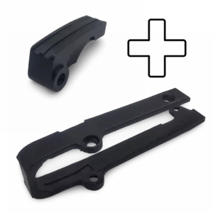 Complete R3print Moto swingarm protection kit for Honda XL500R and XL400R. Includes 52170-MC4-000 upper TPU chain slider and 52155-MC4-000 carbon fiber reinforced nylon lower slipper.