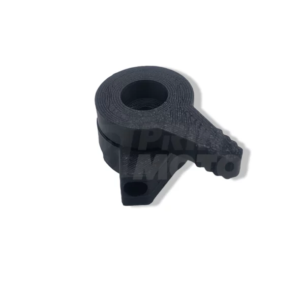 choke-lever-housing-kawasaki-klr250-46092-1123-detail Close-up view of replacement handlebar choke cable housing body for Kawasaki KLR250