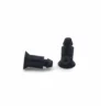 fairing-tab-repair-pin-klr650-pair-standing-side-view Pair of replacement KLR650 side panel mounting studs displayed standing and in side profile