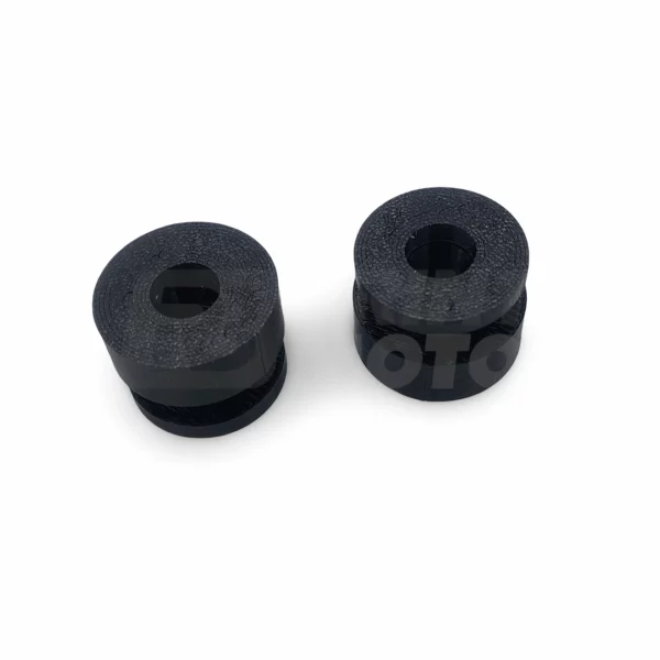 fuel-tank-grommet-92075-1660-pair-assembled-angle-a Assembled pair of 3D printed TPU 2-piece fuel tank mounting grommets for Kawasaki KLR650