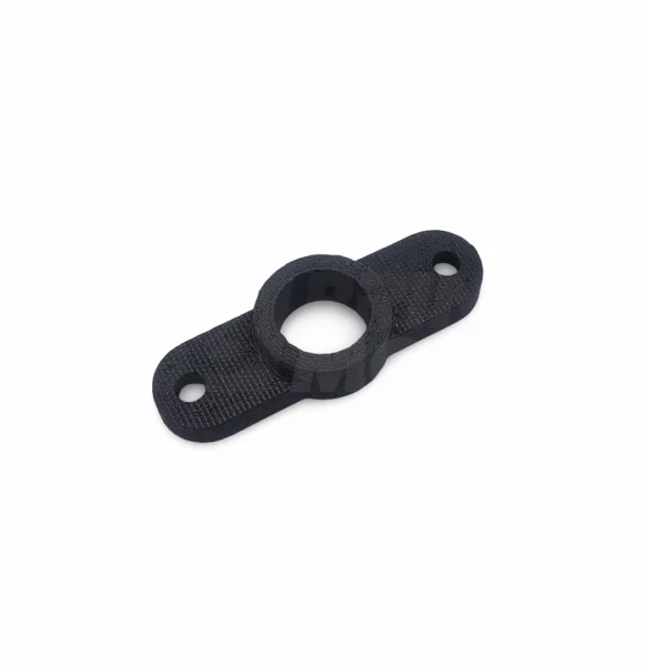 fuel-tank-nut-retainer-klr650-1987-2007-upper-view Medium angled view showing M8 hex nut mounting slots on KLR650 fuel tank nut retainer