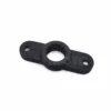 fuel-tank-nut-retainer-klr650-close-up-detail Macro close-up showing carbon fiber nylon finish and precision M8 nut retention slot for KLR650 tank mount