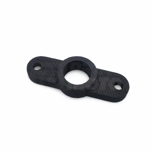 fuel-tank-nut-retainer-klr650-close-up-detail Macro close-up showing carbon fiber nylon finish and precision M8 nut retention slot for KLR650 tank mount