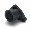 Left profile angle of flexible, oil-resistant TPU carburetor insulator for vintage Honda 500cc and 650cc single cylinder motorcycles.