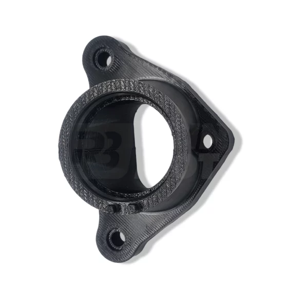 Top-down open-bore view of motorcycle intake manifold joint for Honda Dominator RD08, GB500, and XBR500.
