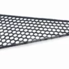 radiator-shroud-mesh-guard-kawasaki-klr650-49089-5027-side-view Side profile view showing curved contour of left radiator shroud mesh guard for KLR650 Gen 1