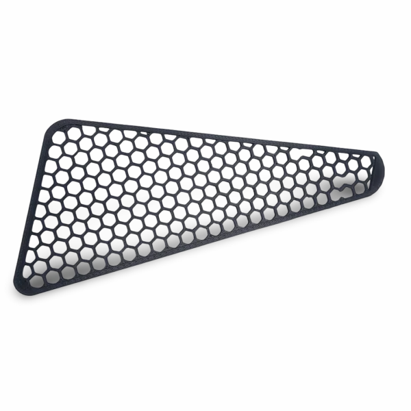 radiator-shroud-mesh-guard-left-kawasaki-klr650-49089-5027-main Kawasaki KLR650 left side radiator shroud mesh guard replacement OEM 49089-5027-6B by R3print Moto