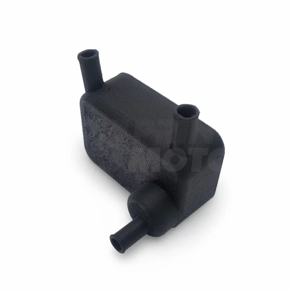 Front-facing angle of the Suzuki DR-Z400 crankcase breather box, OEM 11330-29F00